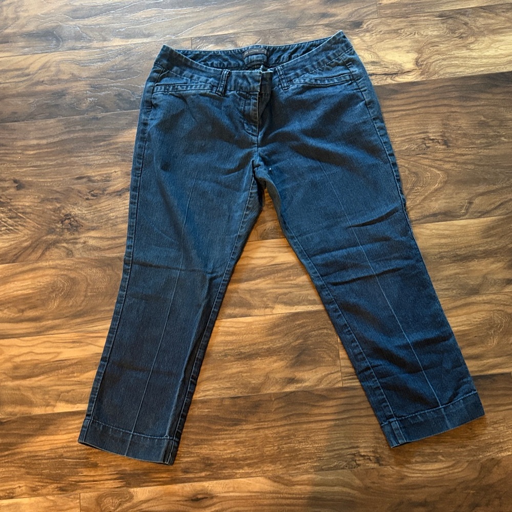 The Limited Dark Blue Ankle Jeans
